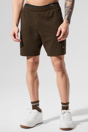 Alo | 7 Double Take Short in Espresso Brown, Size: Medium