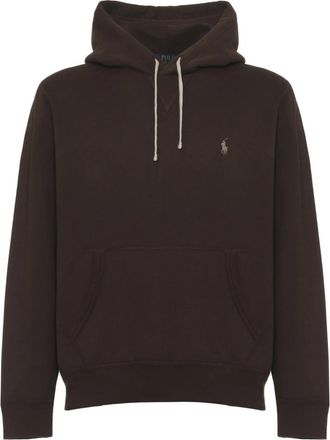 Ralph Lauren Cotton Blend Sweatshirt - Heren - Hoodies - Bruin - S - Katoen - Hoodies & sweatvesten