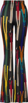 Moschino Pantalone in jersey stretch stampato - Nero