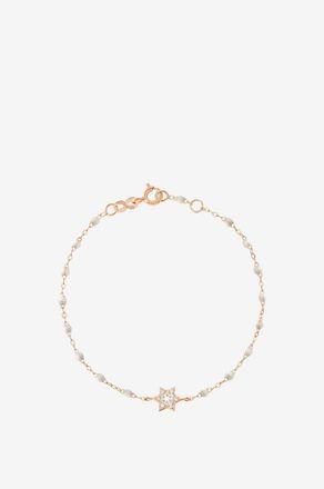 Gigi Clozeau Armband aus Roségold und Diamanten Étoile de David - Opale