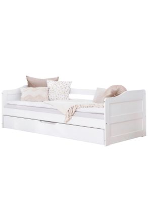 MID.YOU Mid.you Ausziehbett, Wei&szlig;, Holz, Kiefer, massiv, H&ouml;he ca. 12 cm, 90x200 cm, FSC, Babym&ouml;bel & Kinderm&ouml;bel, Kinderzimmer & Jugendzimmer, Kinderbetten, K