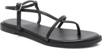 Free People Corsica Ankle Strap Sanal in Black Tide at Nordstrom, Size 9.5