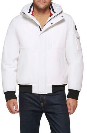 Tommy Hilfiger Arctic Hooded Bomber Jacket in White at Nordstrom Rack, Size Xx-Large