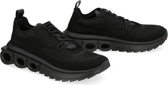 Ferragamo Mens Black Fabric Athletic Sneakers