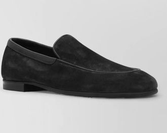 John Lobb suede leather loafers