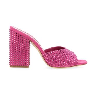 PARIS TEXAS Mules met versierde blokhak - Dames - Muiltjes - Roze - 38 EU - Schoenen
