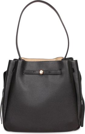 Tory Burch Grote Romy Bucket Bag - Dames - Schoudertassen - Zwart - ONE Size - Leer - Tassen