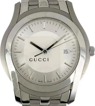 Gucci Pre-owned Watches, male, White, Size: ONE SIZE Pre-owned 5500Xl Wristwatch