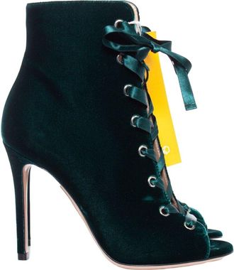 Giuseppe Zanotti Womens Velvet Ankle Boots. (Authentic Pre-Loved)