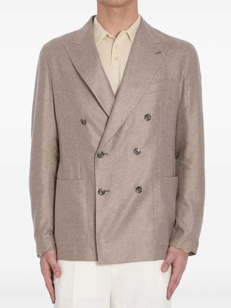 Tagliatore silk blazer - Neutrals
