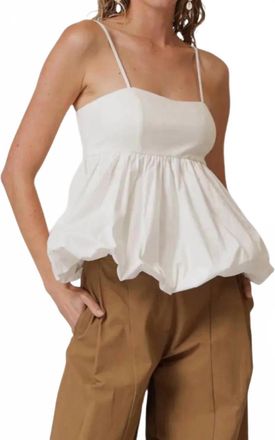 Line & Dot Wesley Top In White