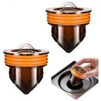 OEM Desag&uuml;e De Piso Antirretorno De Dos Piezas, Desag&uuml;e De Piso Con Soporte Magn&eacute;tico, V&aacute;lvula De Retenci&oacute;n A Prueba De Olores Para Ducha/lavabo, Tap&oacute;n De