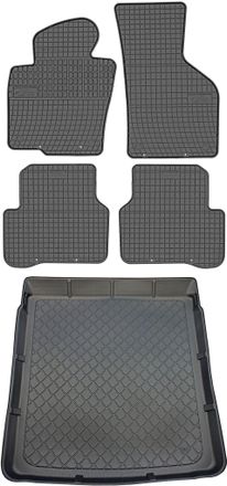 OEM Volkswagen Passat B6 Sed&aacute;n De 2005 A Octubre De 2009. Juego De Alfombrillas De Goma Para Coche Y Alfombrilla Para Maletero