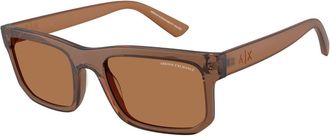 A|X Armani Exchange AX4165SF Asian Fit 835873 Mens Sunglasses Brown Size 56