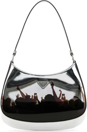 Prada Silver Cleo shoulder bag