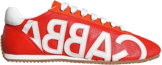Dolce & Gabbana Casual Leren Logo Sneakers Multicolor - Dames - Sneakers - Rood - 39 EU - Leer - Schoenen