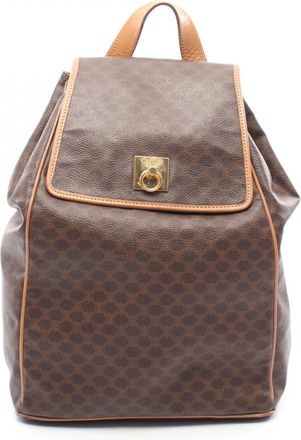 Celine Brown Pvc Leather Backpack (Pre-Owned)