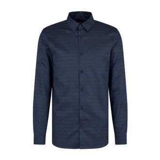 A|X Armani Exchange Stijlvolle Overhemden voor Mannen en Vrouwen - Heren - Casual Overhemden - Blauw - XS - Overhemden