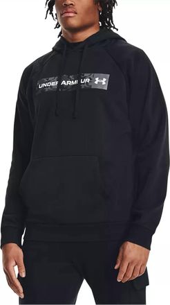 Under Armour Rival Fleece Camo Hoodie In Black