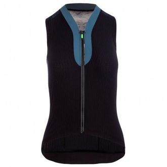 Q36.5 Jersey sleeveless L1 Pinstripe Velo Singlet f&uuml;r Damen | schwarz
