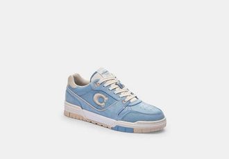 Coach Womens Soho Sneaker in Blue, Size 5.5