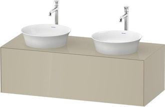 Duravit Tulip Blanco, Mueble De Pared, Ancho 1300 X Fondo 550mm, - Duravit
