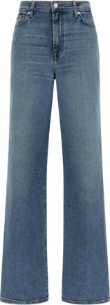 7 For All Mankind Modern Dojo Jeans - Dames - Loose Fit Jeans - Blauw - W33 - Katoen - Jeans