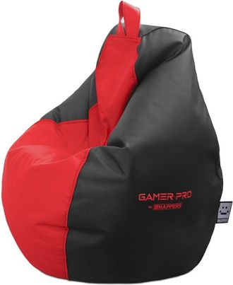 Happers Happers - Puff Gamer pro Polipiel Rojo xxl. Ideal para Jugar con tu videoconsola