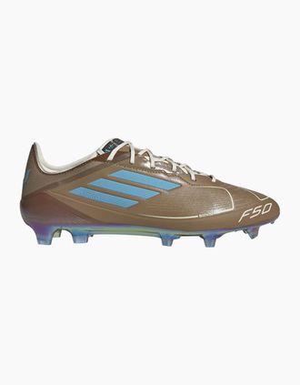 adidas Mens F50 Messi Elite Fg Leo X Bb Firm Ground Football Boots Unisex Adults - Tan - Size: 8.5 42.7