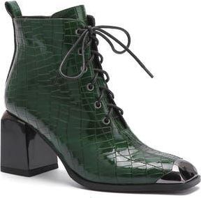 Ninety Union Fantastic Lace Up Boot in Green at Nordstrom Rack, Size 12