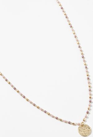 Simons Womens Hammered medallion necklace