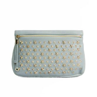 Jimmy Choo London Leather Clutch Bag (Pre-Owned)
