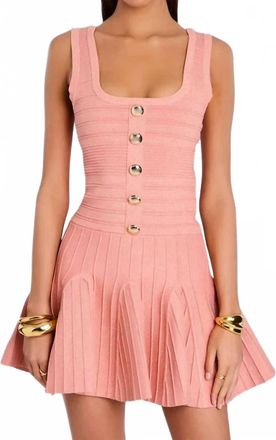 Retrof&ecirc;te Brooke Dress In Metallic Peche