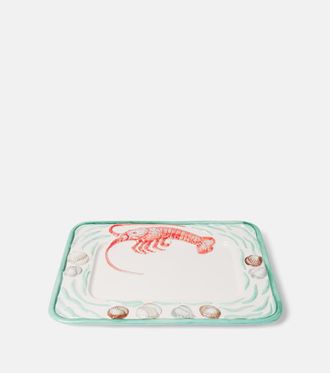 Les-Ottomans Vassoio Menagerie D&Eacute;t&eacute; in ceramica