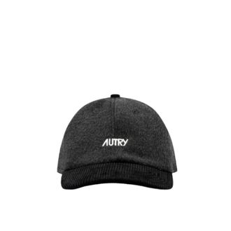 Autry Baseballpet - Heren - Accessoires - Zwart - Maat: ONE Size Katoen