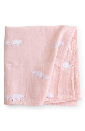 Saro Muslin Swaddle in Dusty Pink at Nordstrom