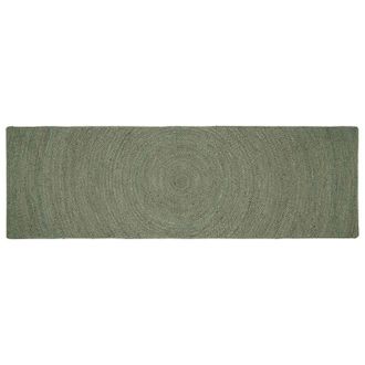 vidaXL Alfombras De &Aacute;rea Verde Oliva 80 X 200 Cm Yute Vidaxl