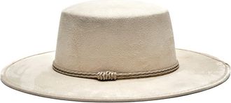 Modern Monarchie Wide Brim Suede Hat in Off White at Nordstrom Rack
