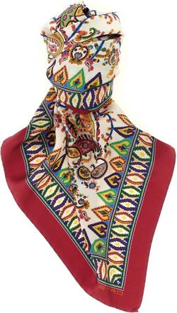 Etro Multicolor Floral Paisley Printed Scarf