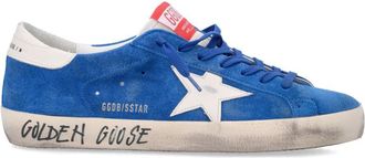 Golden Goose Blue Lace Up Sneakers
