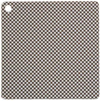 OYOY Placemat Checker - Pack of 2 in Dusty Blue /Choko at Nordstrom