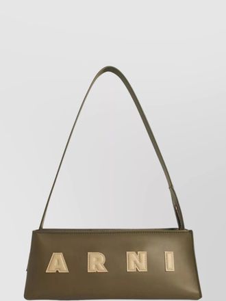Marni museo baguette leather shoulder bag