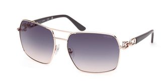 Guess GU00159 28W Womens Sunglasses Gold Size 63