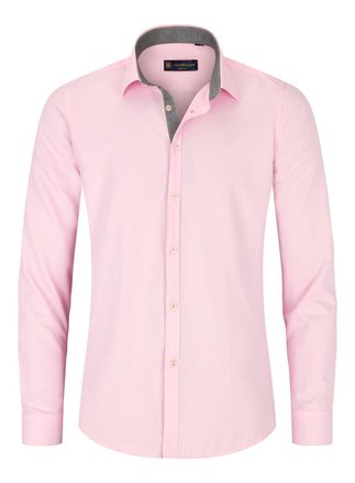 TruClothing Pink Button Down Cuff Long Sleeve Shirt