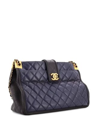 Chanel Elegant CC Tote Quilted Lambskin Large satchel - Nero