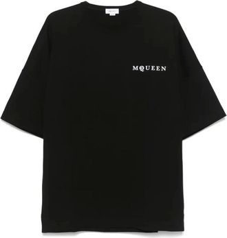 Alexander McQueen Alexander McQueen, T-Shirts, male, Black, Size: M Exploded Logo Print T-shirt