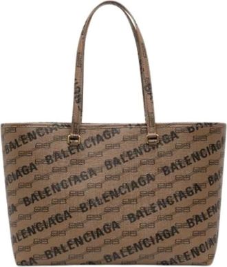 Balenciaga Pre-owned Tote Bags, female, Brown, Size: ONE SIZE Pre-owned Vintage Tote Bag