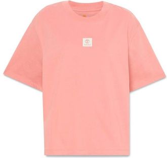 Timberland Stack Logo S/S Tee T-Shirt f&uuml;r Damen | rot