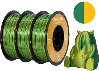 OEM Filamento Pla De Seda Bicolor, 1,75 Mm De Di&aacute;metro, 3 Kg De Peso Por Paquete