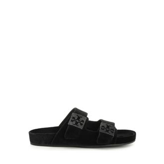 Tory Burch Mellow Pav&eacute; Sandal - female - Tory Burch - Sliders - Black - 4 1/2 UK - Shoes